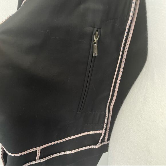 Cole Haan black button down jacket waist pockets collared size 10 - Picture 6 of 10